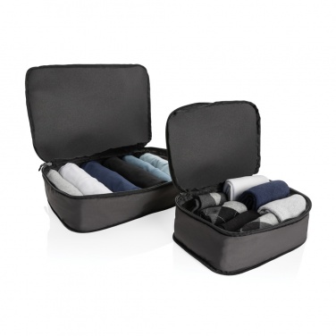 Logotrade advertising product picture of: Swiss Peak Ridge AWARE™ RPET compression travel cubes 2pc