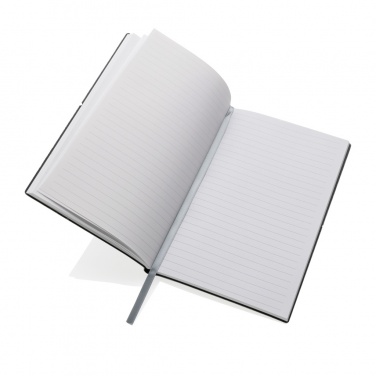 Logo trade promotional products image of: A5 recycled leather notebook