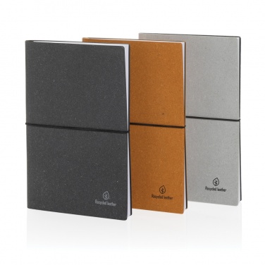 Logotrade advertising products photo of: A5 recycled leather notebook