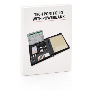 Logo trade promotional merchandise picture of: Tech portfolio with powerbank