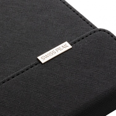 Logo trade promotional giveaways image of: Swiss Peak deluxe A5 notebook and pen set
