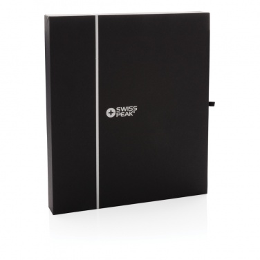 Logo trade business gift photo of: Swiss Peak deluxe A5 notebook and pen set