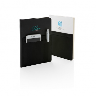 Logotrade promotional products photo of: A5 Deluxe notebook with smart pockets