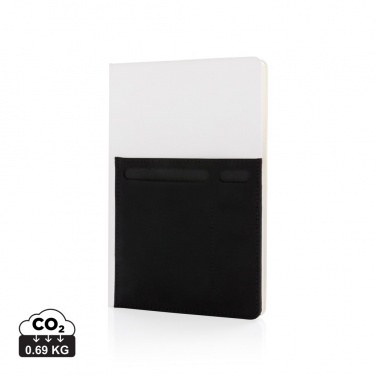 Logotrade promotional gift image of: A5 Deluxe notebook with smart pockets