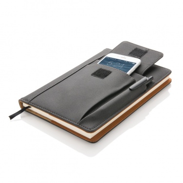 Logotrade corporate gift image of: Notebook with phone pocket