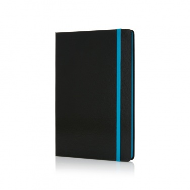 Logotrade advertising product image of: Deluxe hardcover A5 notebook with coloured side