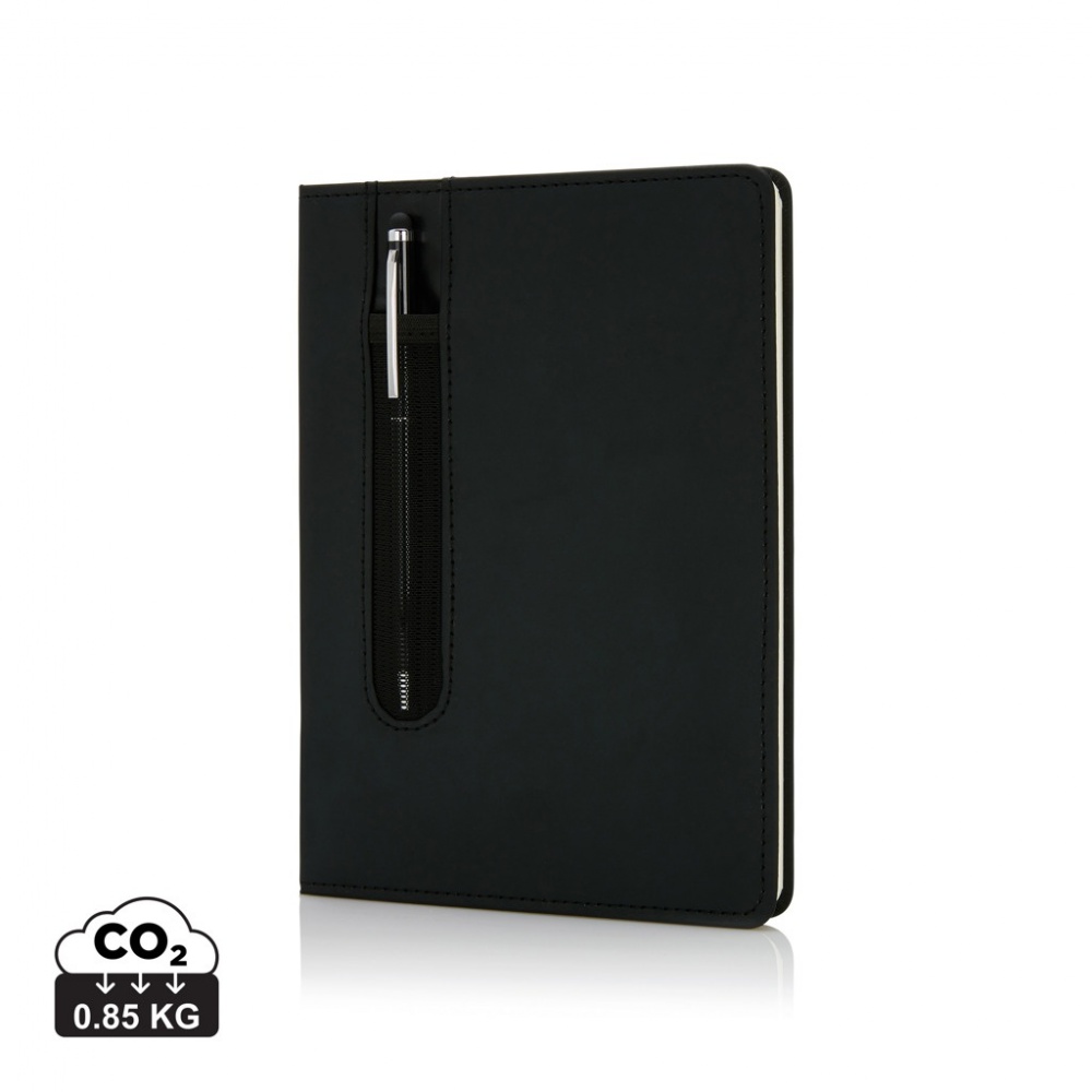 Logotrade advertising product image of: Standard hardcover PU A5 notebook with stylus pen