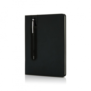 Logotrade promotional product image of: Standard hardcover PU A5 notebook with stylus pen