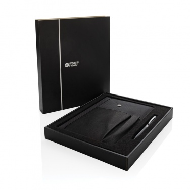 Logotrade promotional merchandise image of: Refillable notebook and pen set