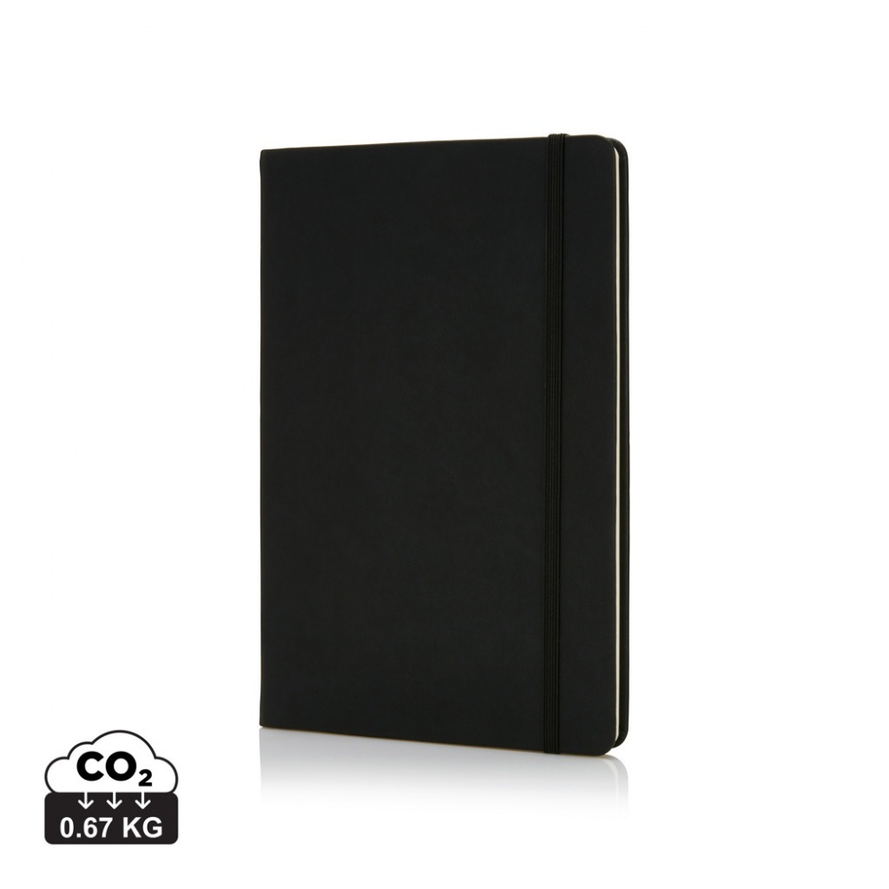 Logotrade business gift image of: Deluxe hardcover PU A5 notebook