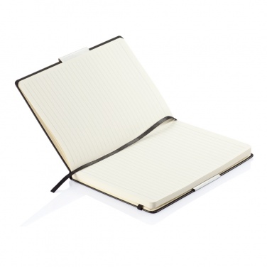 Logo trade promotional gifts image of: Deluxe hardcover A5 notebook