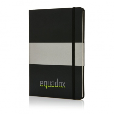 Logo trade promotional merchandise photo of: Deluxe hardcover A5 notebook