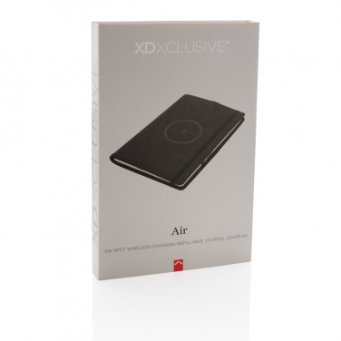 Logo trade promotional product photo of: Air 5W wireless charging refillable journal cover A5