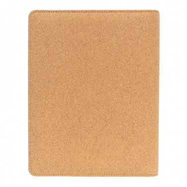 Logo trade business gift photo of: Deluxe cork portfolio A5 with pen