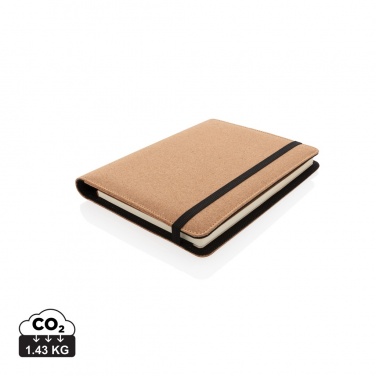Logo trade promotional item photo of: Deluxe cork portfolio A5 with pen