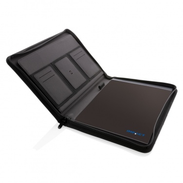 Logotrade promotional giveaway picture of: Impact AWARE™ RPET A4 portfolio with zipper