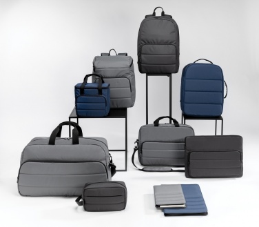 Logo trade promotional merchandise image of: Impact AWARE™ RPET A4 portfolio with zipper