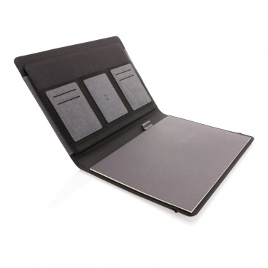 Logo trade promotional merchandise picture of: Recycled leather A4 portfolio