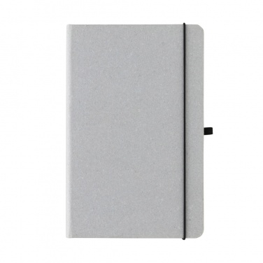 Logo trade promotional giveaway photo of: Recycled leather hardcover notebook A5