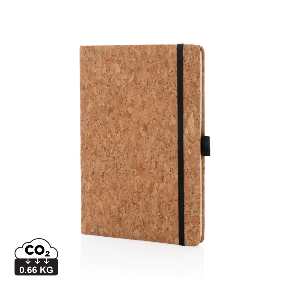 Logo trade advertising products image of: Cork hardcover notebook A5