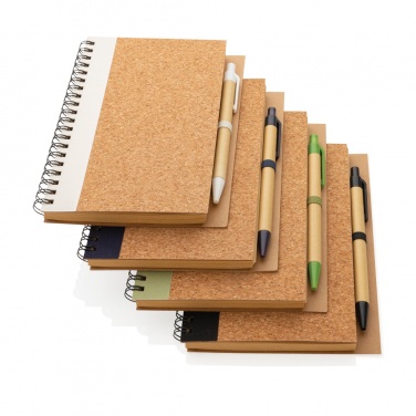 Logotrade promotional giveaways photo of: Cork spiral notebook with pen