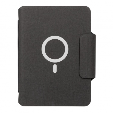 Logo trade promotional gifts picture of: Artic Magnetic 10W wireless charging A5 notebook