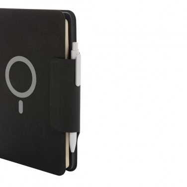 Logotrade advertising products photo of: Artic Magnetic 10W wireless charging A5 notebook