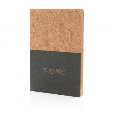 Logotrade business gift image of: A5 cork & kraft notebook