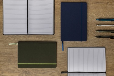Logo trade promotional giveaways image of: GRS certified RPET A5 notebook