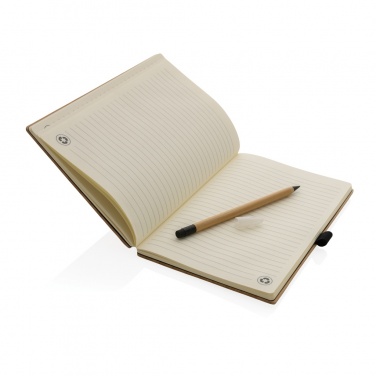 Logo trade advertising products picture of: Bamboo notebook and infinity pencil set