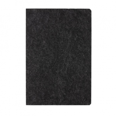 Logotrade corporate gift picture of: Phrase GRS certified recycled felt A5 notebook