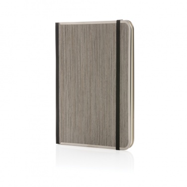 Logo trade promotional merchandise picture of: Treeline A5 wooden cover deluxe notebook