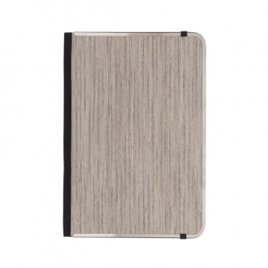Logotrade promotional merchandise image of: Treeline A5 wooden cover deluxe notebook