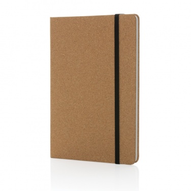 Logo trade corporate gifts picture of: Stoneleaf A5 cork and stonepaper notebook