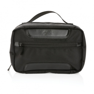 Logo trade promotional merchandise image of: Swiss Peak AWARE™ RPET Voyager toiletry bag