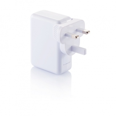 Logotrade promotional giveaway image of: Travel plug with 4 USB ports