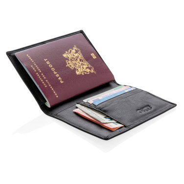 Logo trade promotional merchandise image of: RFID anti-skimming passport holder