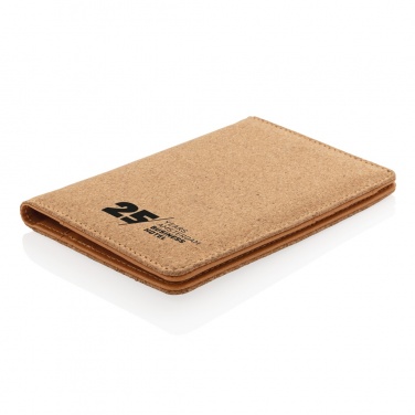 Logo trade promotional gift photo of: Cork secure RFID passport cover