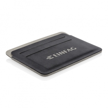 Logo trade business gifts image of: Quebec RFID safe cardholder
