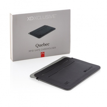 Logo trade promotional merchandise image of: Quebec RFID safe cardholder