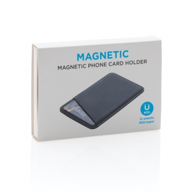 Logo trade business gifts image of: Magnetic phone card holder
