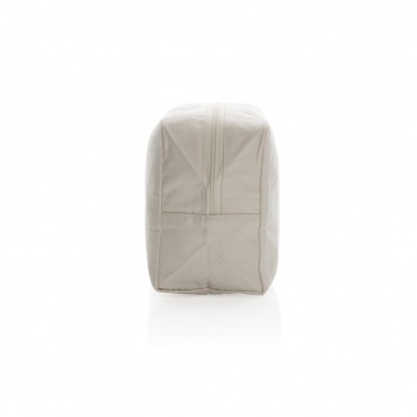 Logo trade corporate gift photo of: Impact Aware™ 285 gsm rcanvas toiletry bag undyed