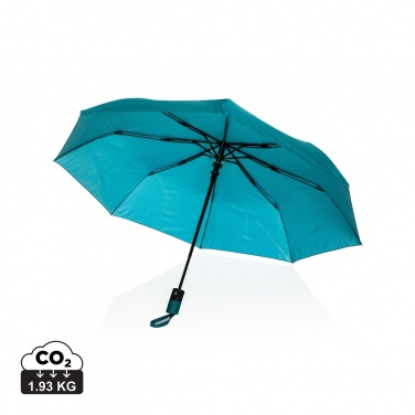 Logo trade promotional item photo of: 21" Impact AWARE™ 190T mini auto open umbrella