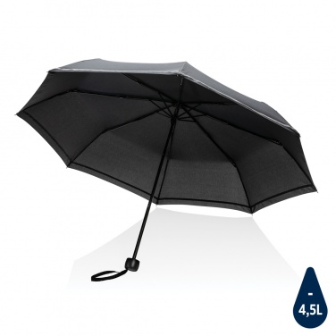 Logo trade promotional items image of: 20.5"Impact AWARE™ RPET 190T pongee mini reflective umbrella