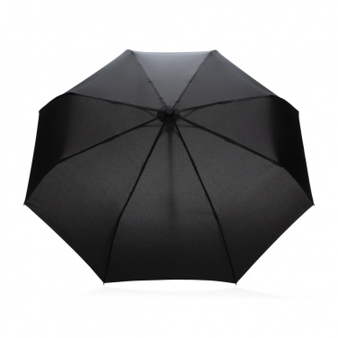 Logotrade promotional merchandise image of: 21" Impact AWARE™ RPET 190T bamboo auto open/close umbrella