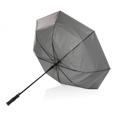 Logo trade promotional gift photo of: 27" Impact AWARE™ RPET 190T dual colour auto open umbrella