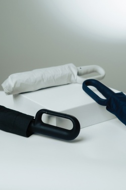 Logotrade corporate gifts photo of: Yara 21" AWARE™ RPET solid colour umbrella with carabiner