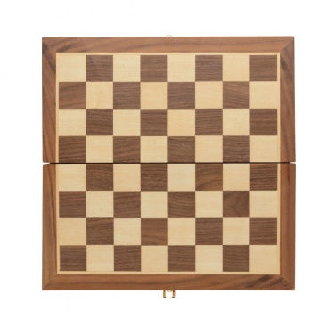 Logo trade promotional item photo of: Luxury wooden foldable chess set