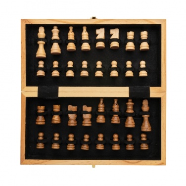 Logotrade promotional giveaway picture of: Luxury wooden foldable chess set