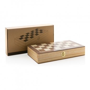 Logotrade corporate gifts photo of: Luxury wooden foldable chess set